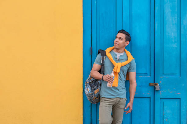 istock Young latin men with a bottle of water 1362679497