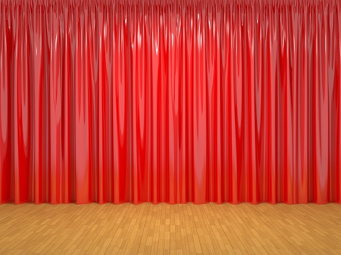 Red curtain