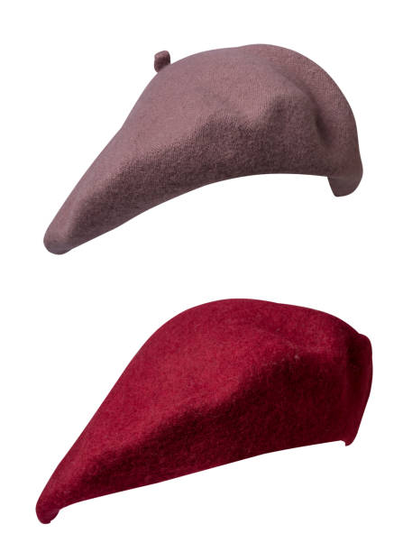 istock Beret isolated on white background. hat female beret 1362680823