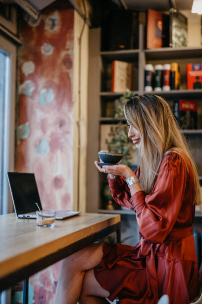 istock Coffee and online work in my favourite cafe 1362680968