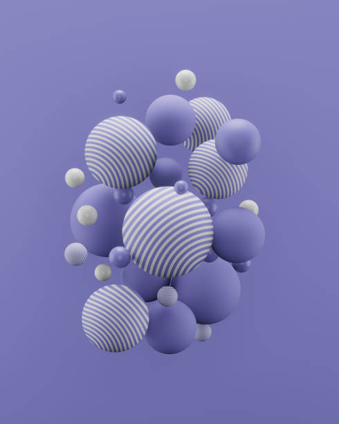 istock abstract purple spheres, 3d render illustration 1362682051