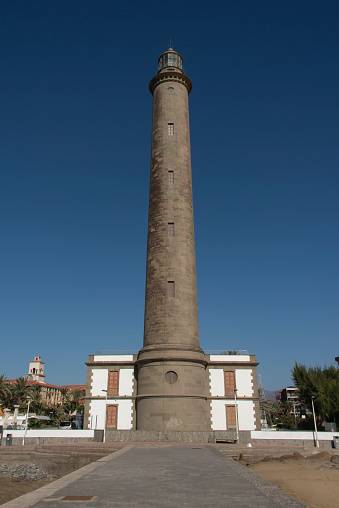 The historic lighthouse at Maspalomas, Gran Canaria, Spain.