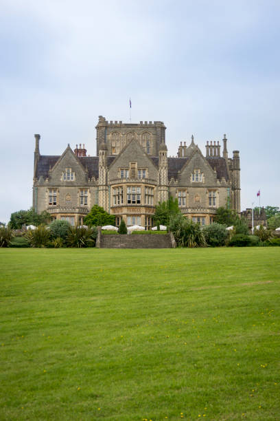 Tortworth Court hotel building and gardens, Wotton-under-Edge, Gloucestershire, UK