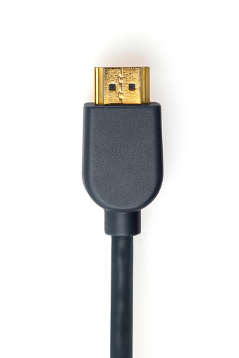 USB Type C adapter or hub with various accessories - pendrives, hdmi, ethernet, memory card, cables. Hands holding various converter cables for computers and smartphones