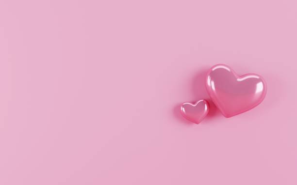 istock Pink heart love background 1362697150