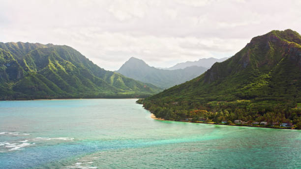 istock View of Punaluu shoreline with mountains 1362704146