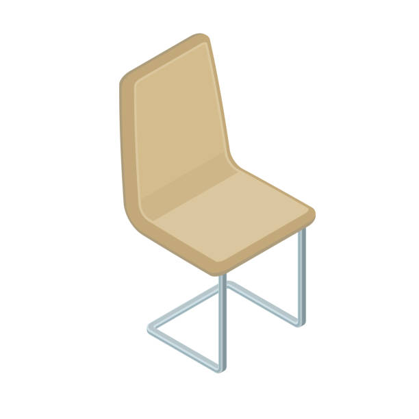 istock Office modern chair. Isometric element of modern office or living space interior. 1362706829