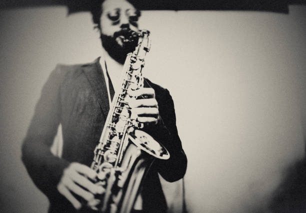 jazz. - saxophonist zdjęcia i obrazy z banku zdjęć