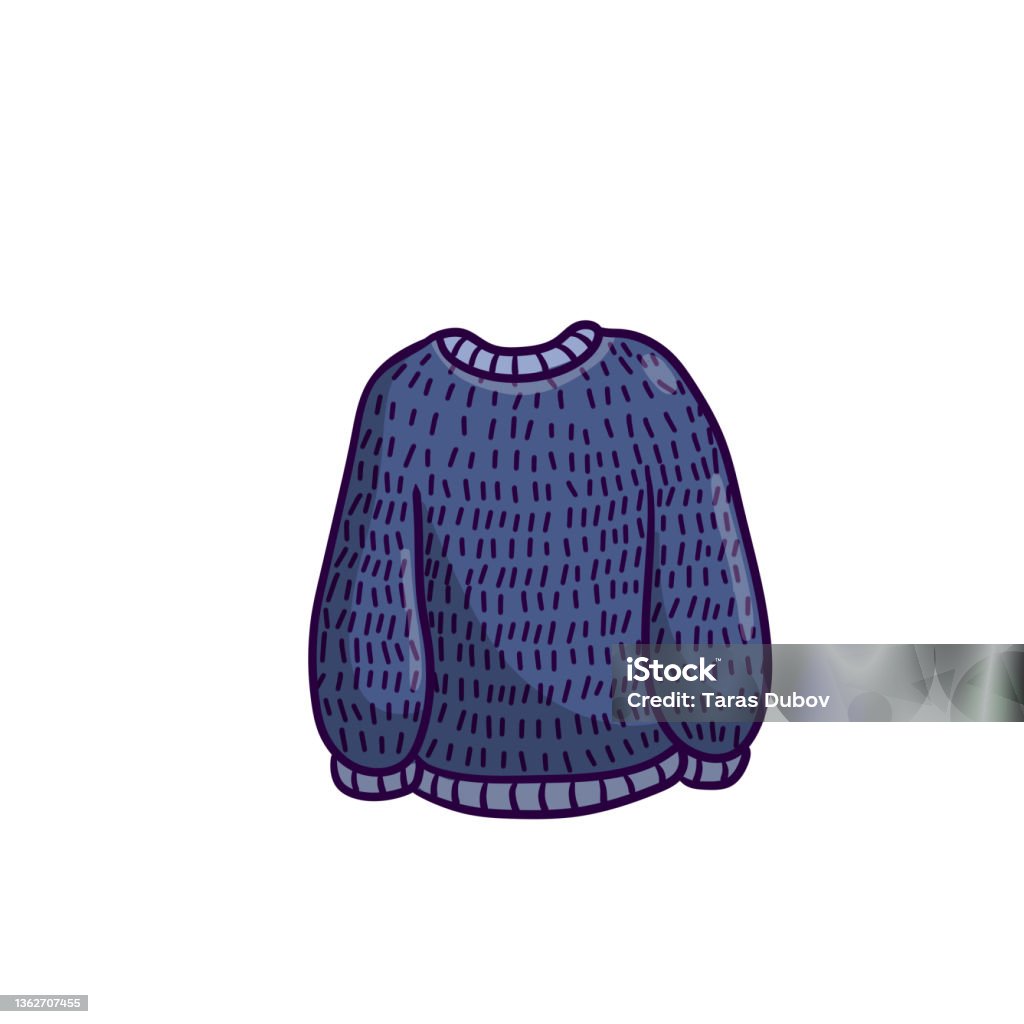 Vetores de Suéter Puxador De Lã Quente Roupas De Inverno Ilustração De  Desenho Animado Blue Outline e mais imagens de Aconchegante - iStock