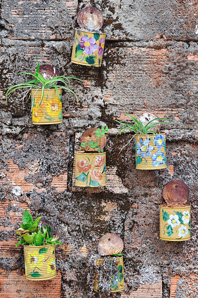 istock Colorful handmade plant pots 136270756