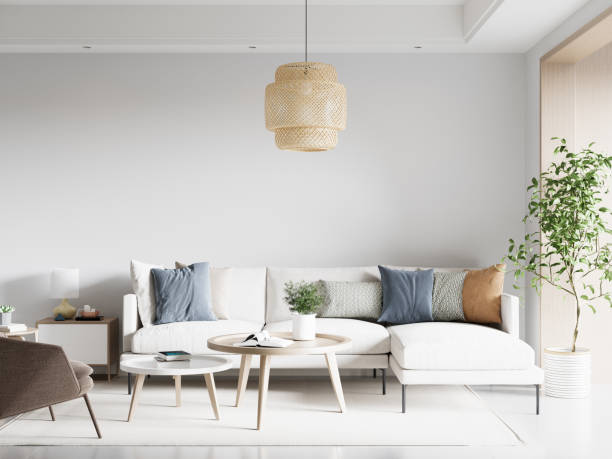 istock Interior Living Room Wall Mockup 1362707662