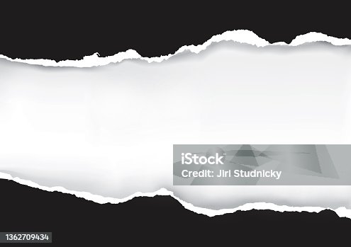 istock Orange ripped paper, banner template. 1362709434