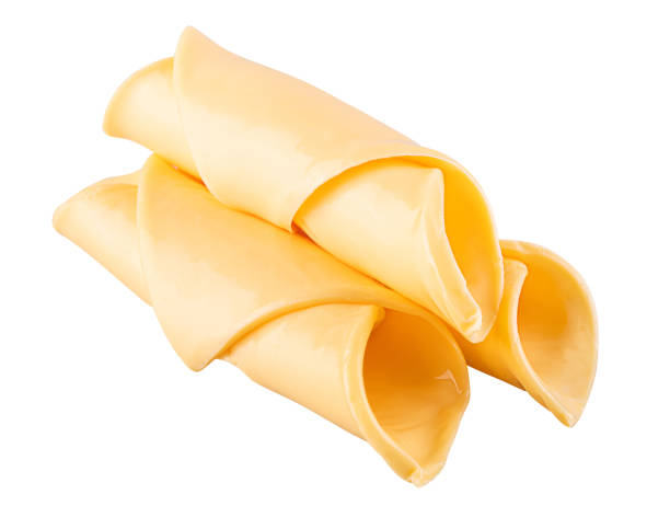 istock Sandwich cheese slices isolated on a white background 1362711376
