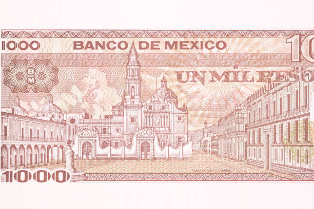 istock Plaza de Santo Domingo from old Mexican money 1362715805