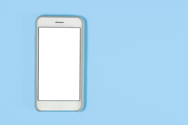 istock Mobile Phone with White Screen on Pink Background 1362718175