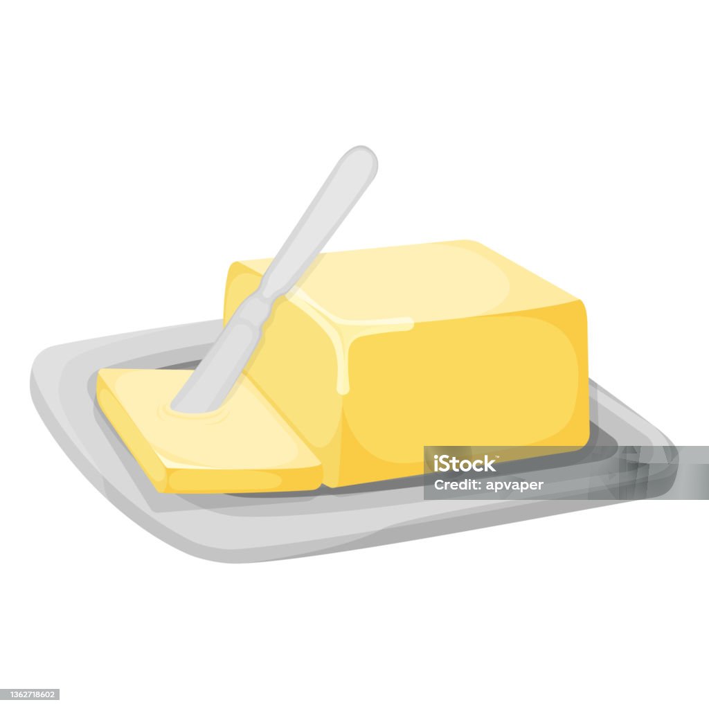 Ilustración de Producto Lácteo Ingrediente Natural Mantequilla O Margarina  Icono Concepto De Dibujos Animados Lácteos Orgánicos Desayuno Alimento  Vector Ilustración Aislado Sobre Blanco y más Vectores Libres de Derechos  de Aceite para
