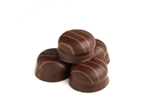 istock Chocolate sweets isolated on a white background. 1362723214