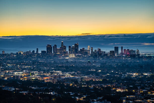 Down Town LA Skyline stock photo