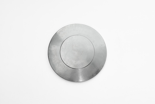 silver shield isolated on white background