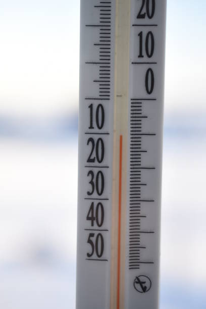 istock Thermometer in winter with low temperature during the day 1362737931