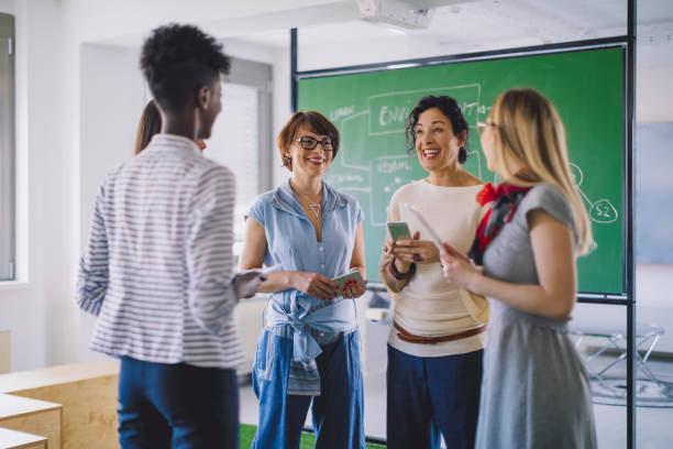 Businesswomen working together