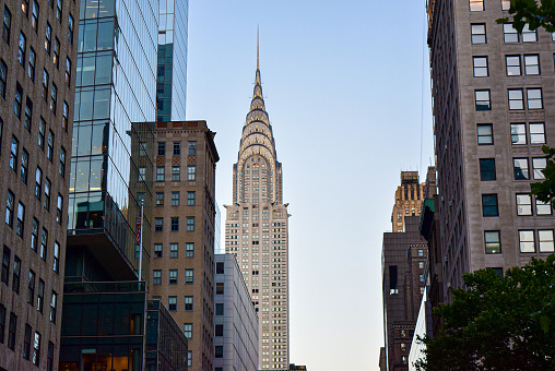 The Empire State Building is a 102-story Art Deco skyscraper in Midtown Manhattan in New York City, United States. It was designed by Shreve, Lamb & Harmon and built from 1930 to 1931. Its name is derived from \