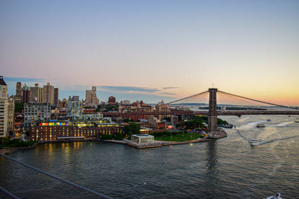 istock Skyscrapers in Manhattan, New York at dusk 1362742204