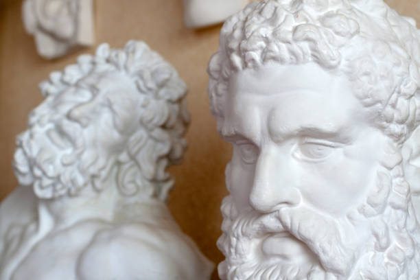 istock Ancient heroes Laocoon and Hercules. Visual aid for students of fine arts. 1362745582