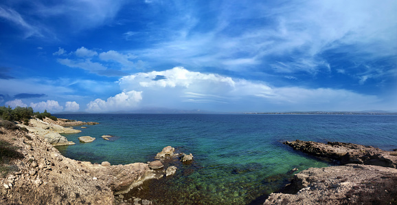 Beautiful seascape from Mediterranean sea