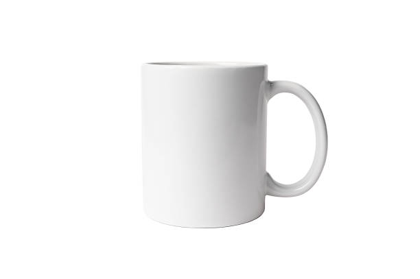istock White mug on a white background. Mockup for design. Close-up. 1362752055