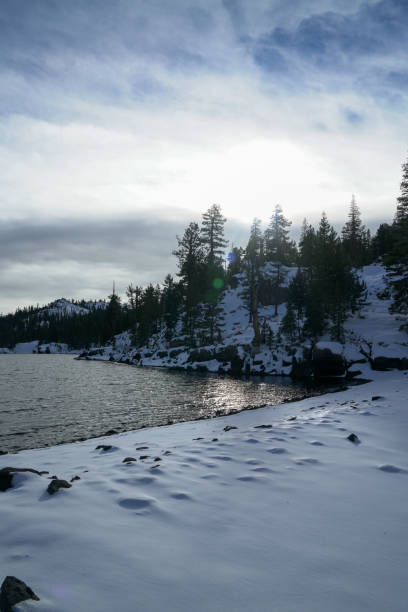 istock Exploring Lake Tahoe, Nevada in the winter time 1362758626