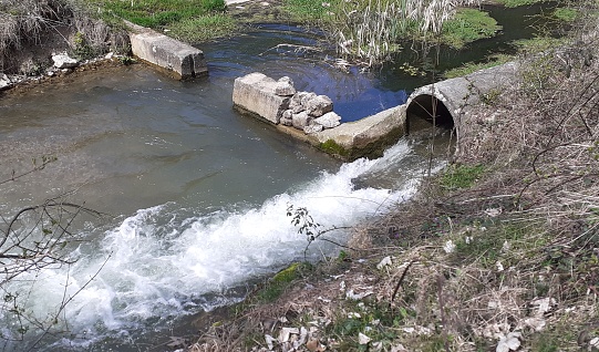 drain, river, pipe, ecology, water
