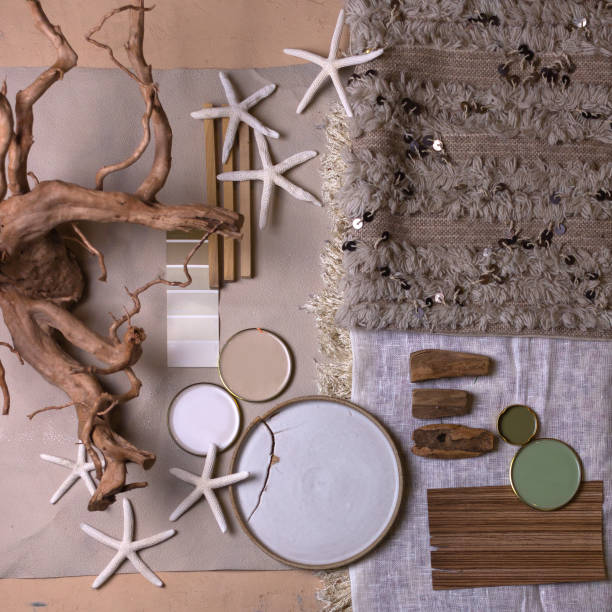 istock Color palette mood board for interior design and decor 1362760710