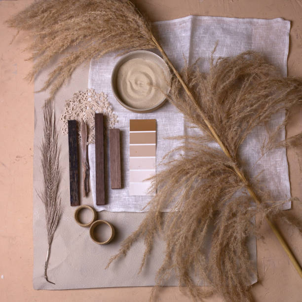 istock Color palette mood board for interior design and decor 1362760763