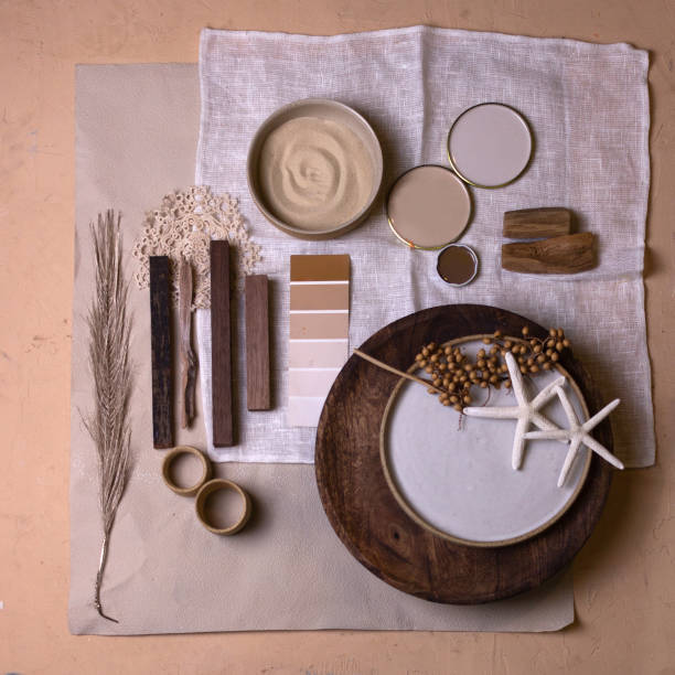 istock Color palette mood board for interior design and decor 1362760771