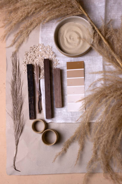 istock Color palette mood board for interior design and decor 1362760808
