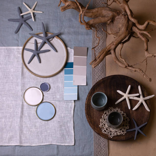 istock Color palette mood board for interior design and decor 1362760810