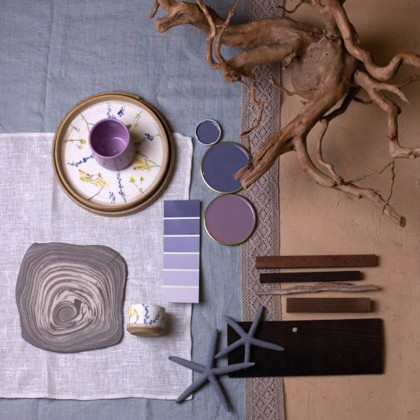 istock Color palette mood board for interior design and decor 1362760814