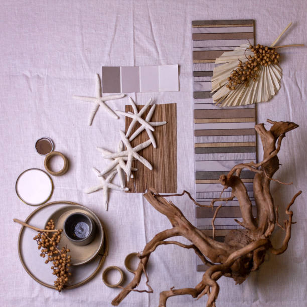 istock Color palette mood board for interior design and decor 1362760863