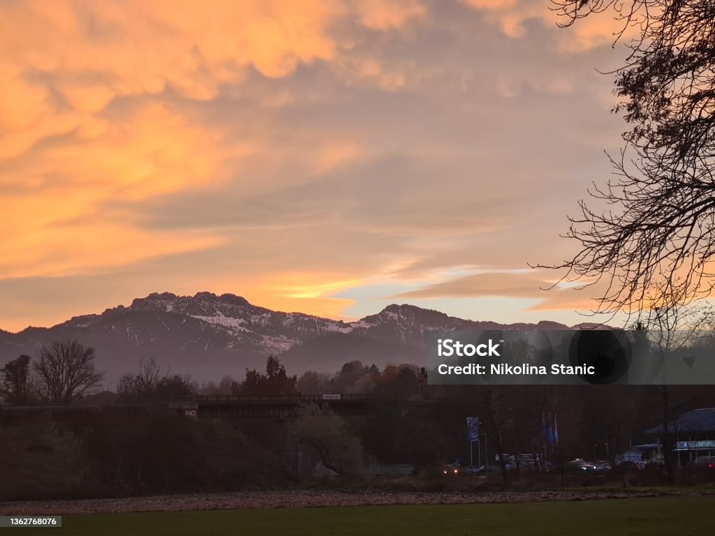 Mountains Kampenwand Aschau Aschau im Chiemgau Stock Photo