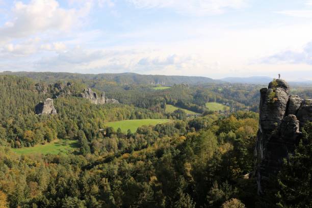 istock Sunny autumn day in Saxon Switzerland 1362772405