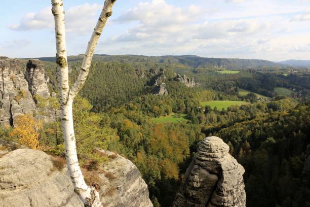 istock Sunny autumn day in Saxon Switzerland 1362772889