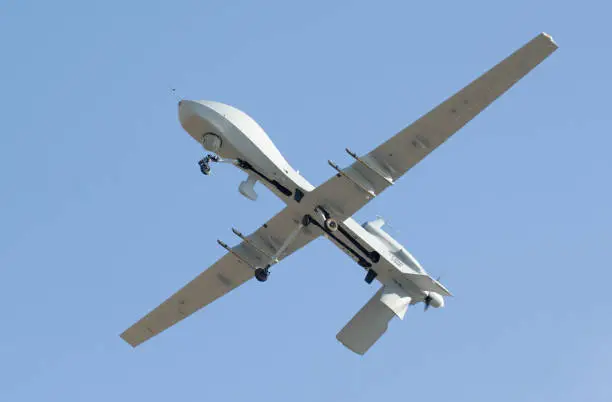 MQ-9 Reaper low flyover