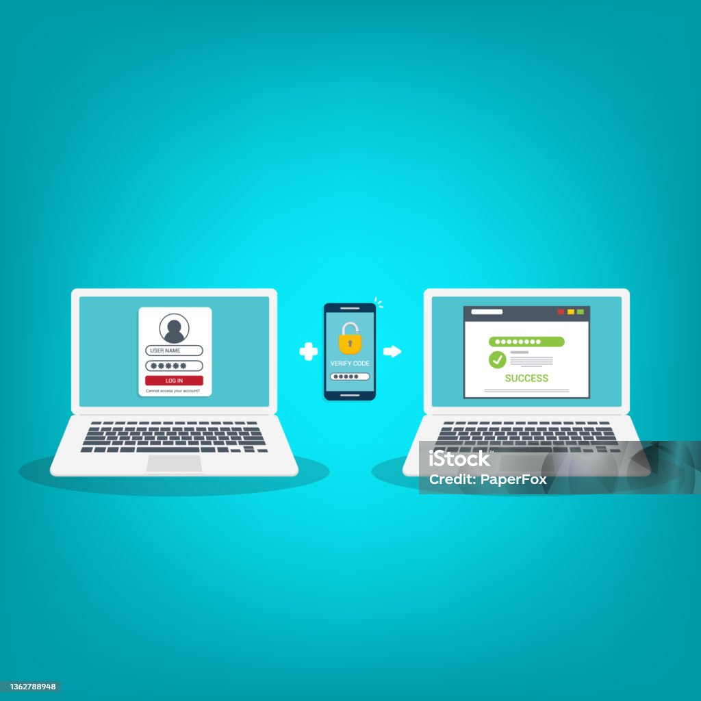 Two Factor Authentication Password Secure Notice Login Verification Or ...