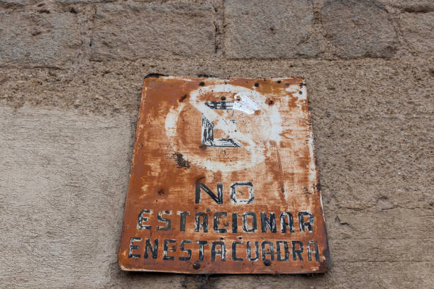 istock no parking sign old and rusty, vintage look 1362790005