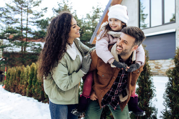 istock Family having fun on their mountain vacation 1362799356