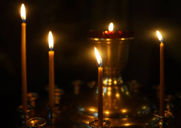 istock Candles in the temple 1362799634