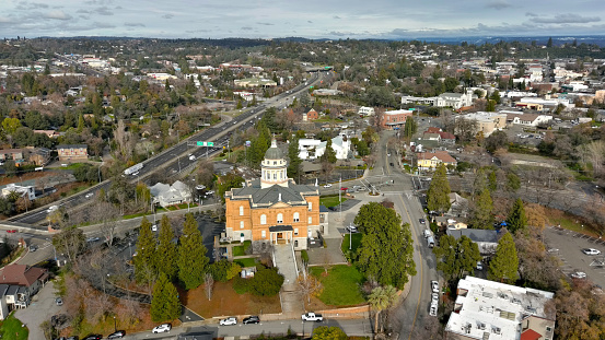 Old Auburn Courthouse from a high vantage point
