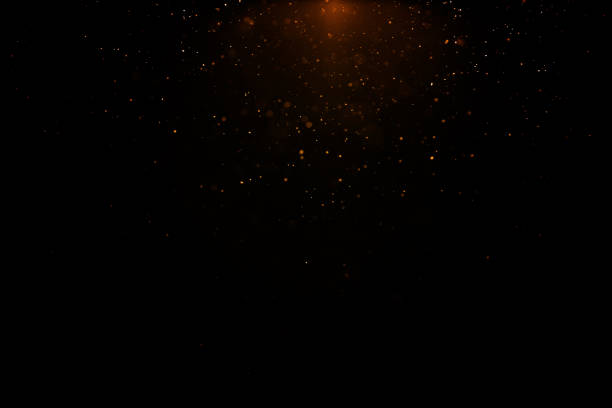 istock texture of falling snow, layer to overlay on a black background 1362802801