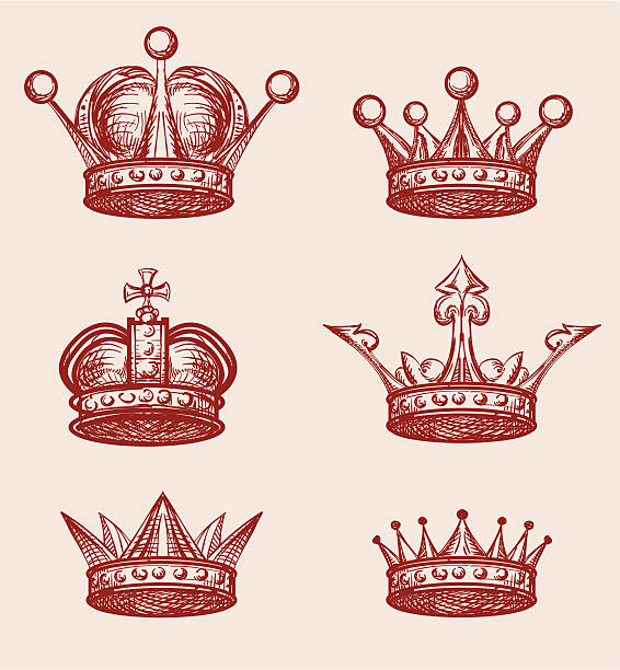 Corona reale - illustrazione arte vettoriale